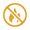 ⾼自燃點538°C